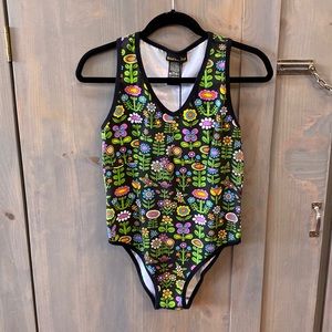 Nooworks bodysuit Awesome Blossoms print NWT